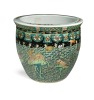 A Chinese famille verte jardiniere, 20th century,