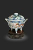 A Chinese porcelain dragon and phoenix food warmer, Guangxu dynasty,
