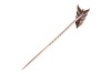 A Victorian diamond-set arrow stick pin, the angled fletching encrusted with graduated rose-cut diamonds, set to a tapering pin, unmarked metal testing as silver on 9ct, 7.5 cm long, 2.6 grams. Please note: Unless otherwise stated, lots have been tested u - 2