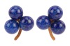Two pairs of earrings; to include a pair of tassel earrings with cultured pearl drops, on fine serpent links to a beaded surmount with peg and butterfly fittings, in yellow metal stamped '14K', 3.5 cm drop; and another pair of stud earrings of trefoil des - 2