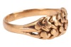A braided ring in 18ct yellow gold, of woven design leading to tapering shank, London 1919, size S&frac12;, 5.4 grams. - 4