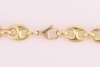 A long heavy anchor link chain, fastened with lobster clasp, marked as '750', link width 8.8 mm, overall measuring 61.0 cm in length, total weight of item: 97.68 grams. - 2