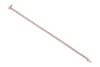 A diamond line bracelet, comprising fifty-two round brilliant-cut diamonds, each measuring approximately 2.8mm x 1.7mm, with an estimated total carat weight of 4.16ct, each stone in a four claw setting and connected by articulated links, bracelet measurin - 2