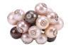 A pearl and diamond-set cluster ring, composed of cultured pearls of various body colours, each bezel-set with a round brilliant diamond, with attached jump rings connected to a court-shaped 18ct white gold shank, size L; 9.0 grams - 2