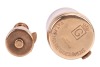 Two 9ct gold pendant charms, including a lighthouse, the interior with a cultured pearl and signed by Litacharm, the second pendant depicting a ballerina in a glass cloche, hallmarked Birmingham 1964; 22.0 grams (2) - 3