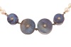 A long cultured pearl necklace with a Modernist centrepiece, comprising four cylinders each set with a diamond accent on both sides, attached to a hand-knotted strand of round cultured pearls, measuring 6.2 mm in diameter, metal testing as silver and 18ct - 2