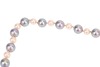 A cultured pearl necklace, comprising a single row of 112 cultured pearls, alternating between cream and peacock shades, the cream pearls measuring approximately 6.8mm in diameter, the peacock pearls measuring approximately 9.2mm in diameter, hand knotted - 2