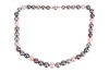 A South Sea Tahitian cultured pearl necklace, comprising a single row of graduated Tahitian cultured pearls of various shades, the pearls graduating between 8.3mm and 11.0mm, completed with a ball clasp marked &lsquo;750&rsquo;, approximately 41.5cm in length, 49.0 g