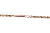 A twisted rope chain necklace, completed with a tube clasp, marked '9ct', overall length 46.0 cm, 5.1 grams. - 2