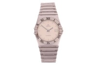 Omega &ndash; A Constellation Wristwatch Reference: 396.1070 Serial: 396.1080 / 09586905 Bezel: Smooth, Black Enamelled Roman Numerals Case Material: Stainless Steel Case Diameter: Approximately 32mm Dial: Cream, Silvered, Blued Baton Hands with White Insert Nu