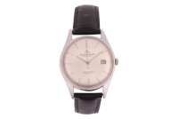 Jaeger-LeCoultre &ndash; A Geomatic Wristwatch Reference: E399 Serial: 1858555 (To Movement) Bezel: Smooth Case Material: Stainless Steel (Case Back Detached) Case Diameter: Approximately 36mm Dial: Silvered, Sunburst, Pointed Baton Hands Numerals: Baton, Minut