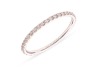 A diamond eternity ring, featuring forty round brilliant-cut diamonds, with an estimated total carat weight of 0.72ct, claw-set in white metal marked &lsquo;18K&rsquo;, size T, 1.0 grams.