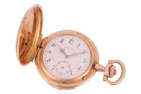 A Lange & Sohne, Glash&uuml;tte &ndash; A Quarter Repeater Full Hunter Pocket Watch Serial: 59308 (To Movement) Case Material: &lsquo;585&rsquo; (Case back marked internally with Swiss Squirrel Mark indicating 14ct Gold, in use between 1880 - 1934) Case Diameter: Approximately 