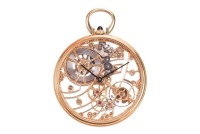 Tiffany & Co - A Rare and Fine Skeletonised Pocket Watch Year: circa 1985 Serial: 3009 (To Movement) Case Material: &lsquo;750&rsquo; (Stamped with Swiss Helvetia Head indicating 18ct) (Bow marked with 'W?W' within a Lozenge Cartouche) Case Diameter: Approximately 40